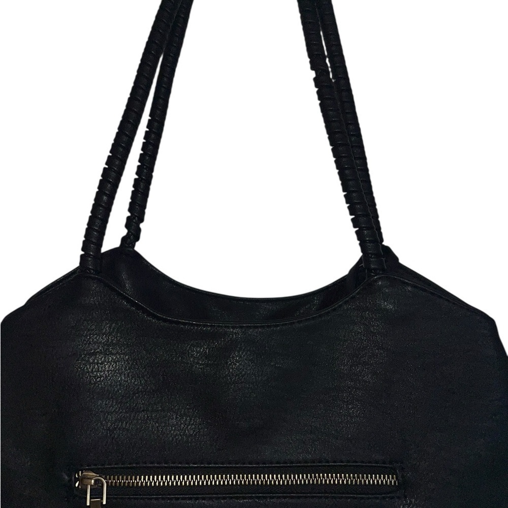 Antik Kraft Black Vegan Leather Bag - Picture 3 of 7